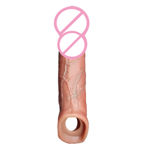 Erwachsene Produkte Paar Sexspielzeug Silikon Penis Ärmel Elektrische Simulation Männlich Tragen Penis Ärmel Verzögerung Holster - Product Image 5