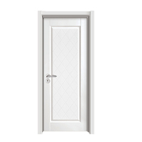 Porte intérieure coulissante moderne avec panneau en bois massif, noyau en MDF, surface et cadre finis en PVC