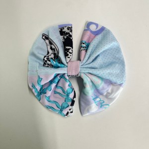 Детская повязка на голову Zhengpai из бамбукового волокна с объемным бантом в стиле пэчворк, приятная для кожи, на все сезоны - Product Image 1