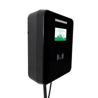 Chargeur mural pour véhicule électrique AC Type 2 GBT 7KW 11KW 22KW avec OCPP, équilibrage dynamique de la charge, RFID, application intelligente, câble de 5 m, station de recharge