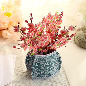 Cadeau créatif, ornements en papier découpé au laser, fleurs de prunier, cartes de vœux 3D pop-up - Product Image 4