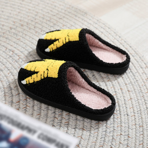 Chaussons d'intérieur en peluche pour <span class=keywords><strong>homme</strong></span> et femme, chauds, antidérapants, en daim, avec motif drôle et créatif d'autruche et de poulet, vente chaude - Product Image 4
