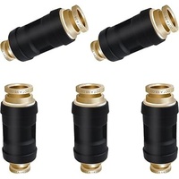 Conectores Neumáticos de Empuje de 3/8'', Conexiones de Aire DOT, Conector Neumático de Plástico a Prueba de Fugas para Tubo de Nylon, para Camiones y Remolques
