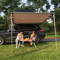 Auvent latéral de voiture en tissu Oxford 1,5x2M avec cadre en alliage d'aluminium pour SUV 4x4, abri de camping extérieur, vente en gros