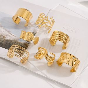 High-End Luxury Women's Stainless Steel Jewelry Bracelet European American Style <b>Titanium</b> Steel Color-Free Fashion Bangle - Product Image 6