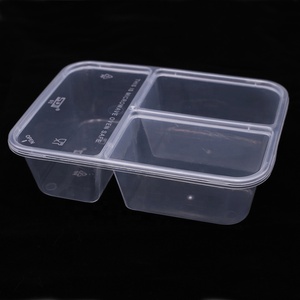 3 Ngăn Takeaway Microwavable Container Dùng Một Lần Nhựa Thực Phẩm Container Với Nắp Cho Bữa Ăn Thức Ăn Nhanh - Product Image 5