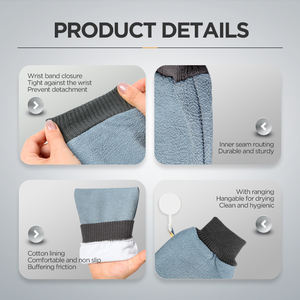 Guanto da bagno Spa esfoliante turco di grandi dimensioni 100% viscosa marocco Hammam Kessa Scrub Mitt - Product Image 5