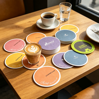 Sous-verres ronds en carton de 1 mm (40 points) épais, qualité alimentaire, pour pub et café, vente directe usine