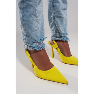 Jeans strappati a vita alta in blu chiaro - Product Image 6