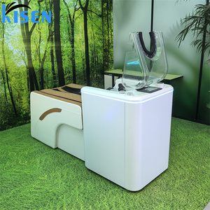 KISEN Hair Salon <b>Steamer</b> Hair Washing Chair Modern Spa Head Water Therapy <b>Electric</b> Massage Shampoo Bed Shampoo Chair For Salon - Product Image 4