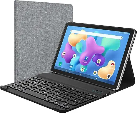 10 polegadas Wifi Tablet PC com teclado e caneta Android 12.0 2GB + 32GB Android Tablet HD Touch Screen Pad Desenho Tablet para a escola