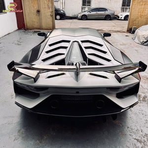 Kit de Carrocería SVJ Style en Fibra de Carbono Parcial para Lamborghini Aventador LP700 LP720, Parachoques Delantero, Alerón Trasero, Faldones Laterales, Cubierta del Motor - Product Image 6