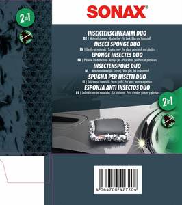 Éponge Duo pour enlever les insectes, 1 pièce, éponge double face pour une élimination sûre des insectes de la partie avant et de la calandre de la voiture - Product Image 5