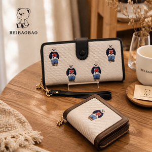 Custom Fashion Pearl Cartoon <b>Wallet</b> <b>Women</b> Coin <b>Purse</b> Zipper Card Holder Mini Pouch Waterproof <b>for</b> Daily Use - Product Image 1