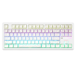 Yunzii Yz87 Tkl Không Dây Bàn Phím Cơ 87 Phím Gasket Núi Hot Swappable Phía Nam Phải Đối Mặt RGB 5000 MAh Tri Chế Độ Bàn Phím - Product Image 1