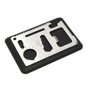 Multitool in acciaio inossidabile 11 in 1 caccia sopravvivenza campeggio strumento tattico per carte di credito all'aperto - Product Image 2