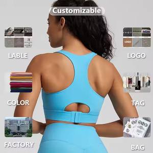 <span class=keywords><strong>Sujetador</strong></span> <span class=keywords><strong>deportivo</strong></span> alto con hebilla para mujer, ropa deportiva, <span class=keywords><strong>sujetador</strong></span> de yoga de espalda cruzada extrasuave - Product Image 6