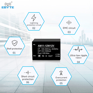 EBYTE ODM AM11-12W12V Free Sample <b>Small</b> Size Low Power 12W Dc Power Supply Module - Product Image 3