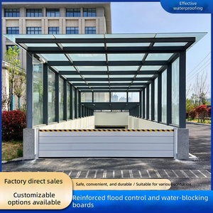Barrière anti-inondation en alliage d'aluminium épaissi sur mesure, en acier inoxydable, détachable, étanche, pour magasins - Product Image 4