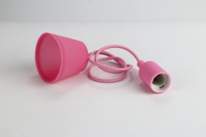 Dễ dàng cài đặt Silicone E27 đèn Gốm cơ sở, E27 Ổ cắm đèn phụ kiện bóng đèn chủ E27 nhựa ánh sáng mặt dây chuyền Bộ dụng cụ - Product Image 3