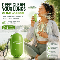 EMST Lung Dumbbell: Vibración OPEP de 15-25Hz, Entrenador de Resistencia Diafragmática para Fitness y Recuperación, Limpieza de Vías Respiratorias Portátil en 5 Minutos