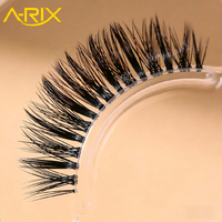 A-RIX Premium Cat Eye Faux Mink Lash Winged Fox Eye Lifting Effect Strip Eyelash Natural Tapered Individual Lashes Private Label
