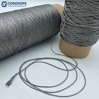 Equipo de precisión de calentamiento conductivo, ropa inteligente anti-EMI, hilo de coser de metal de acero inoxidable 316L recubierto de PTFE