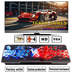 HD 29800 dalam 1 Retro Arcade Gaming Stick 3D Arcade Game Box Joystick Konsol Video Game Dukungan Bahasa Spanyol 2 Pemain Logam Akrilik - Product Image 2