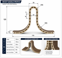 Panneaux muraux décoratifs en bambou rainuré 3D de 170 mm/120 mm, revêtement en charbon de bambou, panneaux en bois massif pour la façade de la maison, architecture