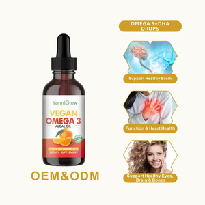 YanniGlow OEM ODM Vitamins Support Healthy Eyes <strong>Brain</strong> &amp; Bones Omega 3+DHA Drops for Adults Natural Supplement - Product Image 2