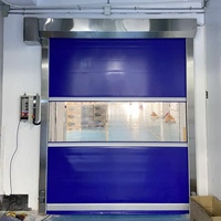 Porte à enroulement rapide en PVC, automatique, électrique, design moderne pour atelier, usine, entrepôt et lavage de voitures
