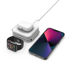 <span class=keywords><strong>Chargeur</strong></span> de voyage rapide magnétique sans fil OEM 15W 3 en 1 <span class=keywords><strong>chargeur</strong></span> pliable pour IWatch - Product Image 4