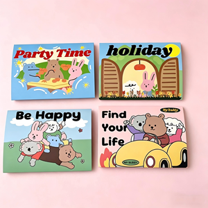 Biglietti d'Auguri Pieghevoli a Tre Ante con Simpatici Animali Cartoon, Biglietti per <span class=keywords><strong>Compleanno</strong></span>/Grazie/Complimenti da Regalare - Product Image 2