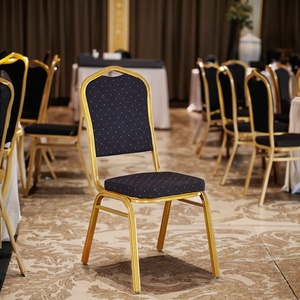 Sedia <span class=keywords><strong>da</strong></span> Ristorante per Hotel in Offerta, Sedia <span class=keywords><strong>da</strong></span> <span class=keywords><strong>Pranzo</strong></span> per Feste Nuziali con Struttura in Metallo e <span class=keywords><strong>Tessuto</strong></span> Personalizzabile - Product Image 1