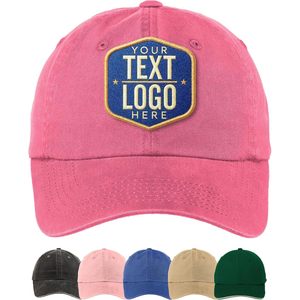 Gorra de Béisbol Bordada Personalizada, Gorra con Monograma, Protección Solar Transpirable, Mezcla de Poliéster y Algodón - Product Image 1