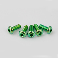 Sekrup Mobil RC Hobby Grosir 1/10 1/8 Titanium Grade 5 M3x8mm Kepala Tombol