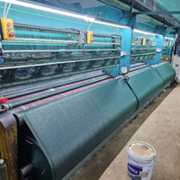 Robuuste donkergroene HDPE warp gebreide UV-bestendige schaduwdoek voor landbouwgewassen, 30%-90% schaduwpercentage.