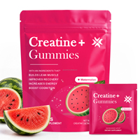 Gummies de Créatine Pastèque pour Femmes, 90 Unités, Gummies de Créatine Monohydrate pour Femmes, Complément pour la Force Musculaire Maigre, Usine OEM
