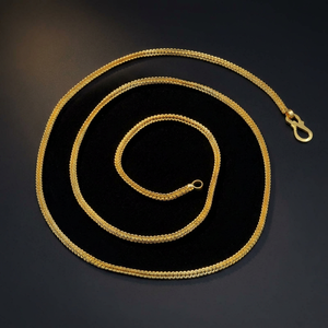 Collares de Cadena con Cuentas Chapadas en Oro de 14K, 18K y 24K al por Mayor, Collares de Cadena de Moda, Diseño de Cadena Moderno, Cadena de Latón Dorado - Product Image 2