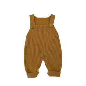 Nuevo mono de primavera estilo coreano para bebés, de viscosa, con cuello y tirantes, para niños y niñas, ropa informal para gatear y jugar. - Product Image 5