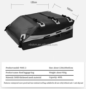 กระเป๋าเก็บของหลังคารถยนต์ PVC ขนาดใหญ่ กันน้ำ สำหรับ SUV มีสินค้าพร้อมส่ง - Product Image 3