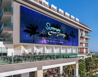 Écran LED extérieur fixe couleur HD P3, étanche IP65, mur d'écran LED pour complexe hôtelier, panneau publicitaire numérique LED 3 mm