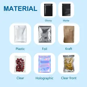 Edible Ziplock Pouch Mylar Bags Stand Up Pouch BPA Free Zip Lock Coffee Candy Tea Gift Packaging Mylar Bag Print Food PE Barrier