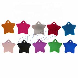 การออกแบบป้ายชื่อจี้โลหะดาวอลูมิเนียมเปล่าแท็กสัตว์เลี้ยงระเหิด - Product Image 3