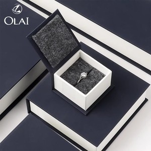 Emballage de cadeau en carton souvenir sur mesure Boîte en papier doux au toucher pour bijoux - Product Image 5