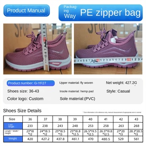 Nuove <span class=keywords><strong>Sneakers</strong></span> da <span class=keywords><strong>Donna</strong></span> Taglie Grandi, Scarpe Casual Comode con Suola Morbida, Traspiranti in Stile Fly-Woven, Modello Monostrato per Camminata - Product Image 2