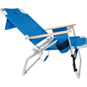 Lớn Jumbo 500 lbs XL nhôm Heavy Duty bãi biển ghế cho lớn cao 4 ngả vị trí - Product Image 4