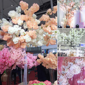 Arreglo de <span class=keywords><strong>Flores</strong></span> Artificiales Realistas al Por Mayor Ramas de Cerezos en Flor Rosas y Blancas Decoración para Bodas y Hogar - Product Image 5