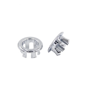 Bague de trop-plein moderne pour lavabo de salle de bain, en polypropylène chromé, <span class=keywords><strong>prix</strong></span> usine 2026, avec garantie de 5 ans, installation facile - Product Image 3