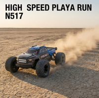 HOSHI N517 Frenzy, Auto RC sin Escobillas 1/12, 70 km/h, 4WD, Camioneta Monstruo Todoterreno de Alta Velocidad, RTR, Rock Crawler, 1/2/3 Baterías